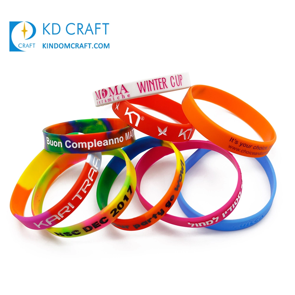 Customized Logo Thermal Woven Festival Elastic Fabric Paper Vinyl Tyvek Event Bracelet PVC Slap Rubber Keychain Glow Silicone RFID Gift Promotional Wristband