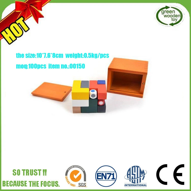 Wooden Puzzle Set, Intelligent Toys for Adult, Iq Puzzle 3D Wooden Puzzle Cube