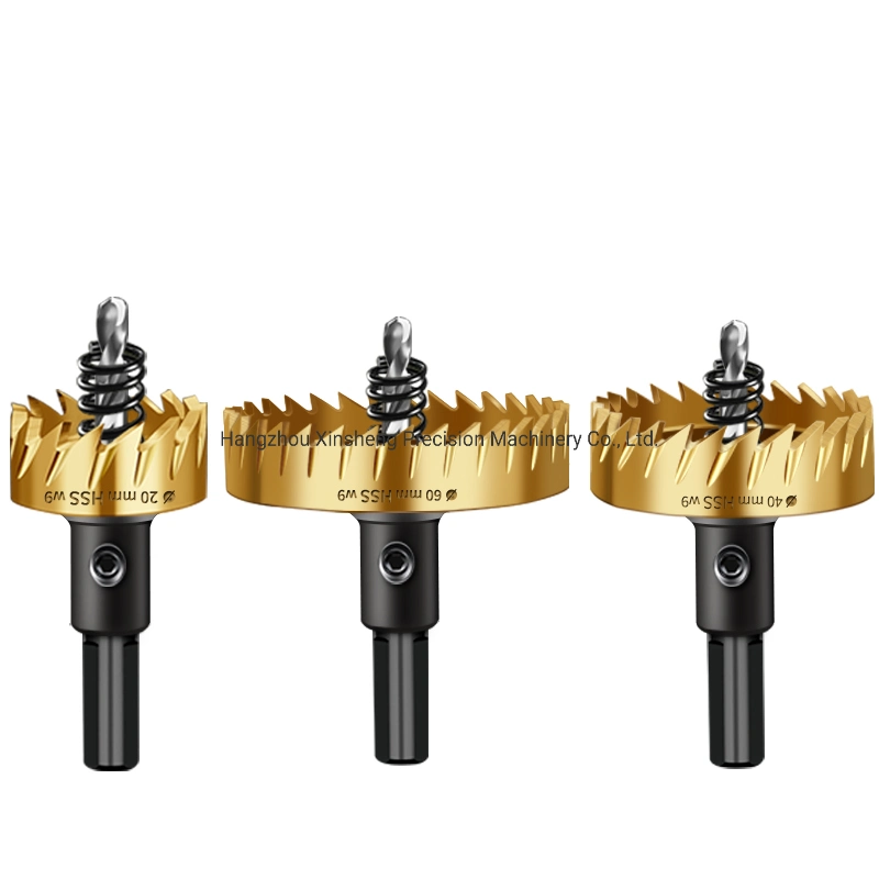 Titanium Coated 40mm HSS Hole Saw Drill Bit for Metal Drilling