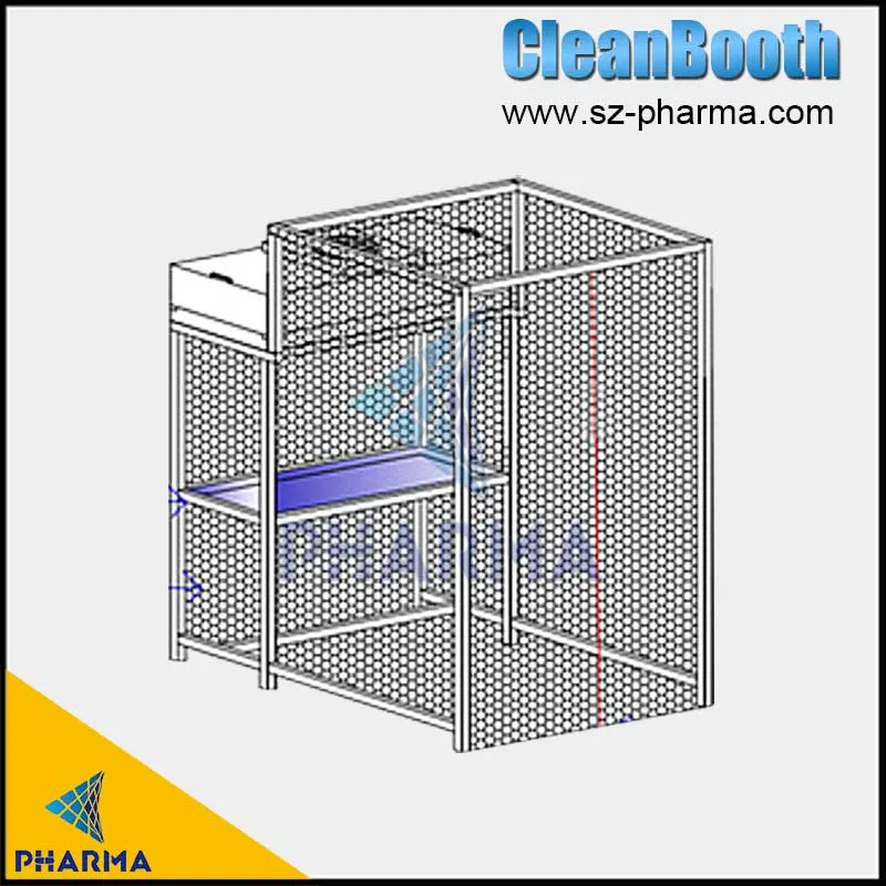 Soft Wall Static-Free Curtain Small Size Cleanroom Tabletop