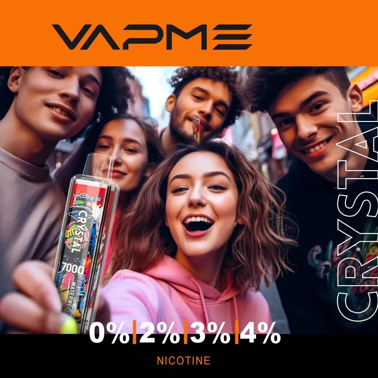 Transparent Vapes Vapme Crystal 7000 Puffs 850mAh Rechargeable Battery 12 Flavors Vs Randm Tornado 7K Supbliss Luxy 4000 Legend PRO Plus