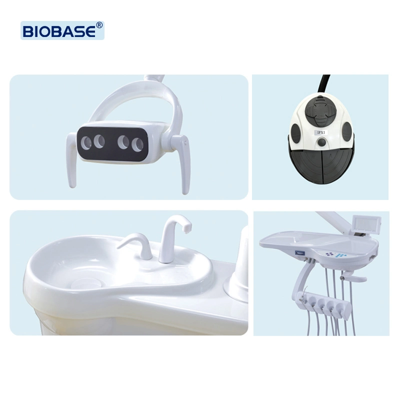 Biobase China silla dental con pantalla grande pieza de mano de alta velocidad Silla dental