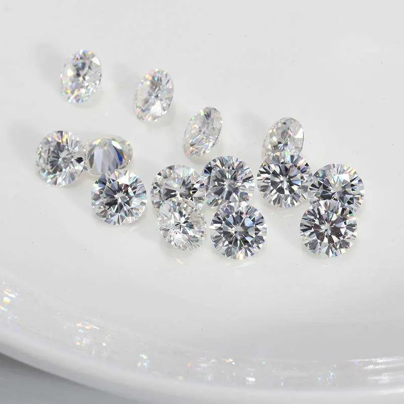 Wholesale/Supplier 5.5mm Loose Stone Pass Diamond Test High quality/High cost performance  Vvs Moissanite