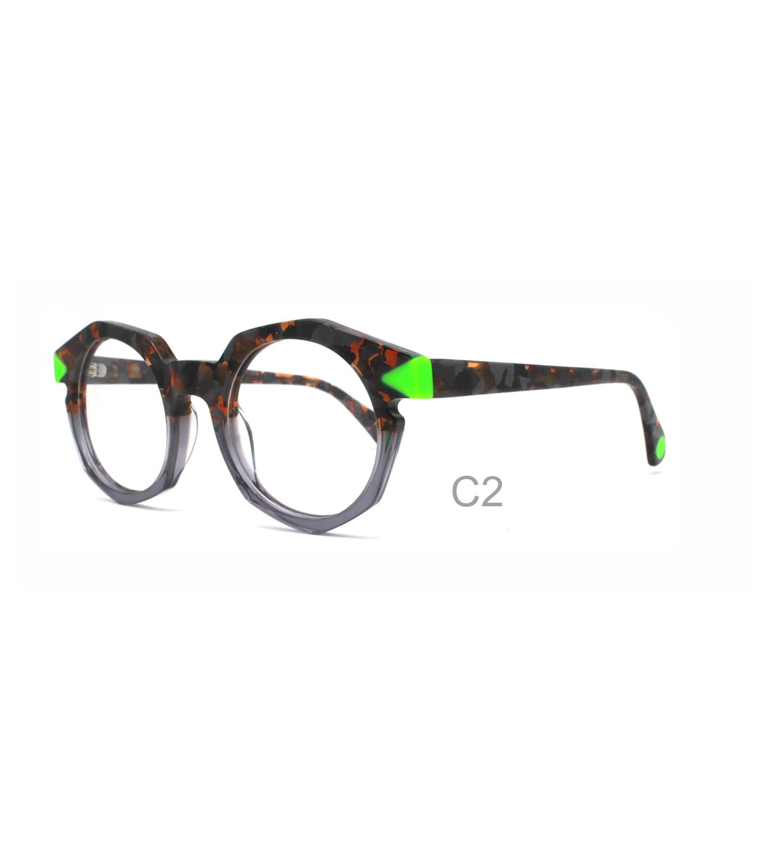 Mulheres Geometric Fashion Acetate Lamination eyeglasses frames