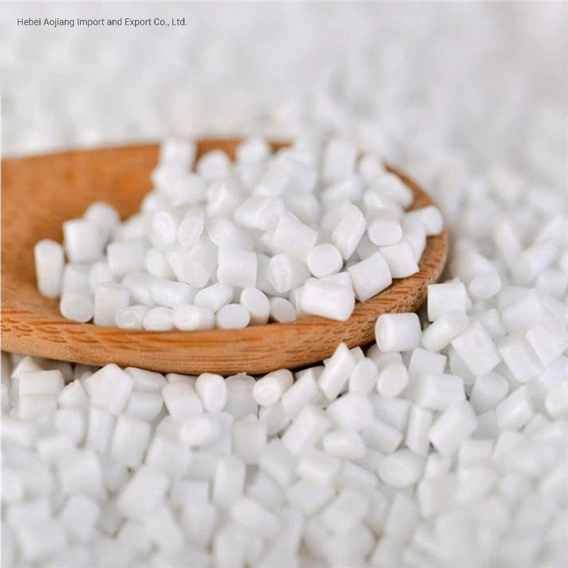 Reinforced Plastic Pellets White Color Food Grade Pet Alloy Resin Granules