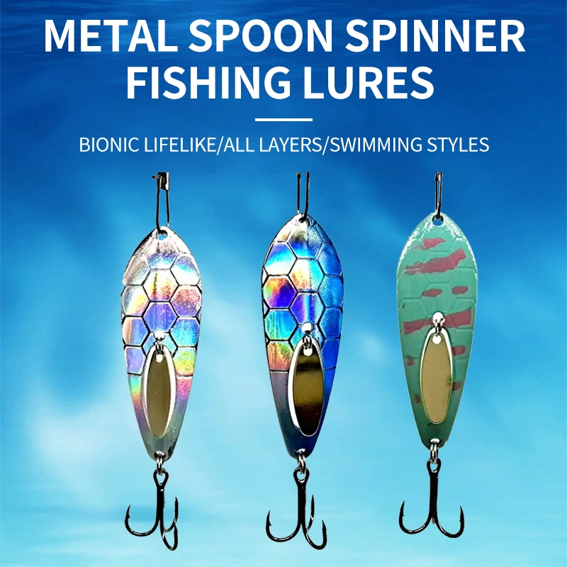 New Design Metal Spoon Spinner 1.8g 5g 10g Fishing Lures Trolling Bait Artificial Hard Lures