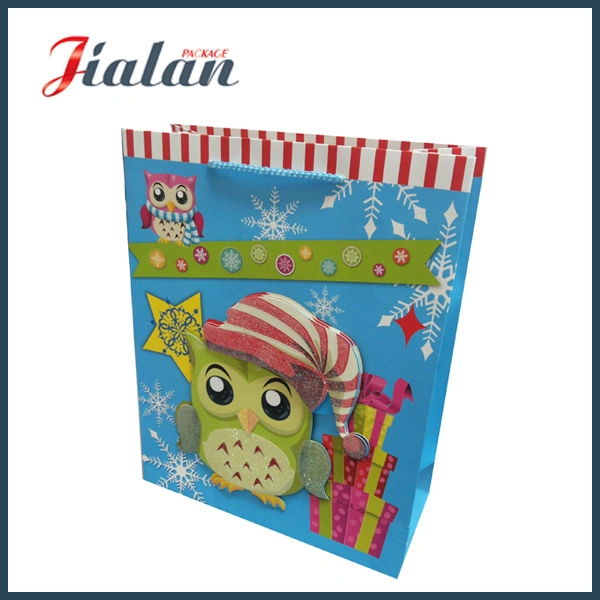 Customize with PVC Window Christmas Shopping Packing Gift Paper Bag