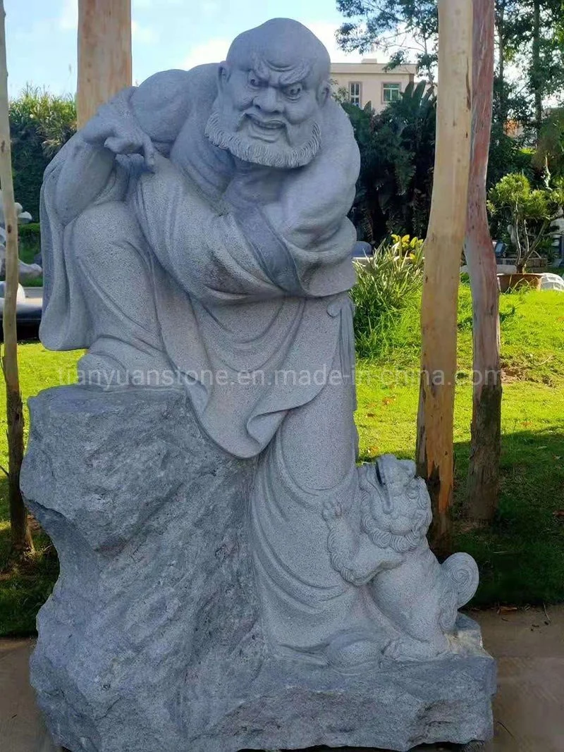 Tempel Weihen Buddhistische Religiöse Gegenstände Buddha Figur Skulptur Großer Granit Steinbildhauerei Der Achtzehn Statuen Des Heiligen Arhats