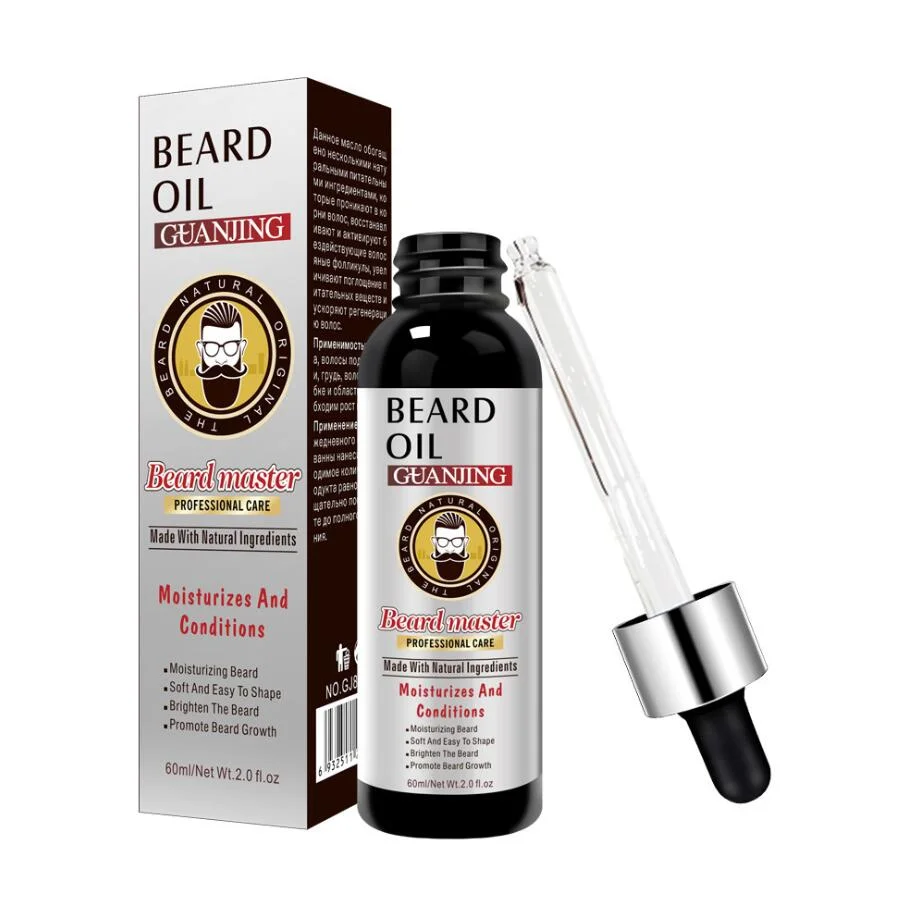 No Side Effect Guanjing Beard Oil 60ml for Moustache Nurising