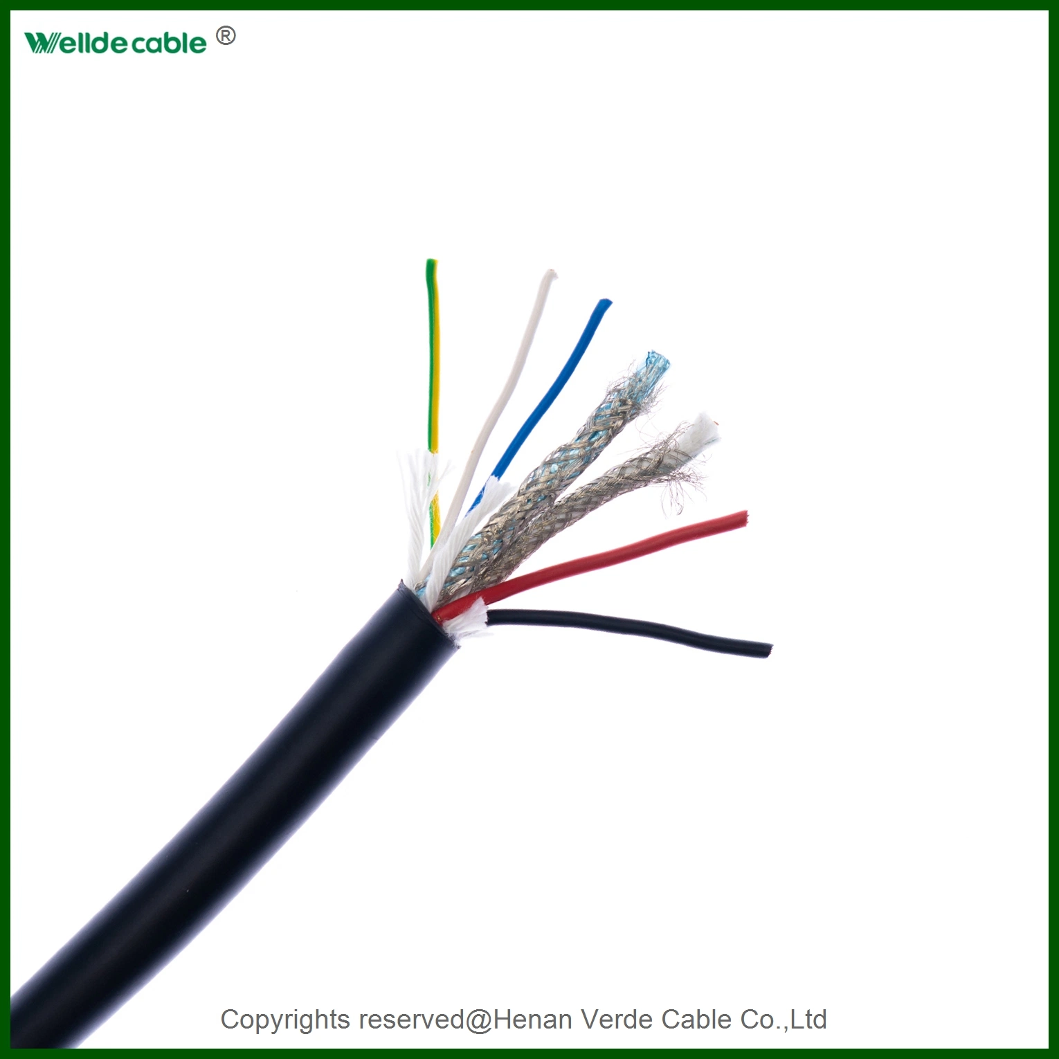 AWG18 AWG22 Cable de par trenzado apantallado de Control de señal de cable de cobre de altavoz