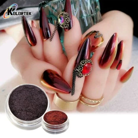 New Chameleon Resin Nail Art Mirror Chrome Powder Colour Changing