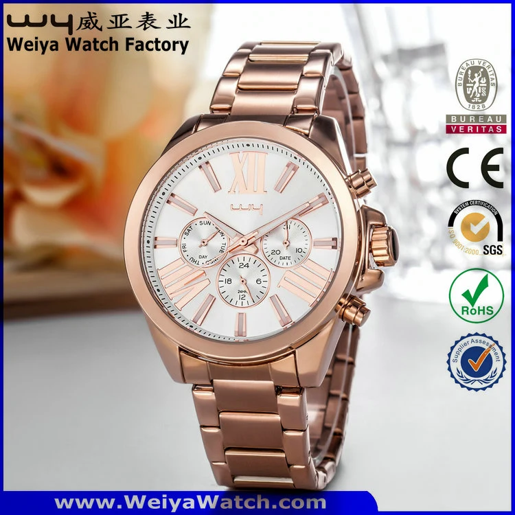 Hot Sale ODM Casual Alloy Quartz Ladies Wrist Watch (Wy-106B)