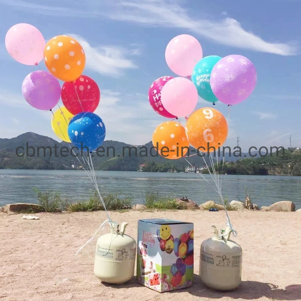 Different Sizes and Colors Disposable Helium Gas Cylinders for Balloon