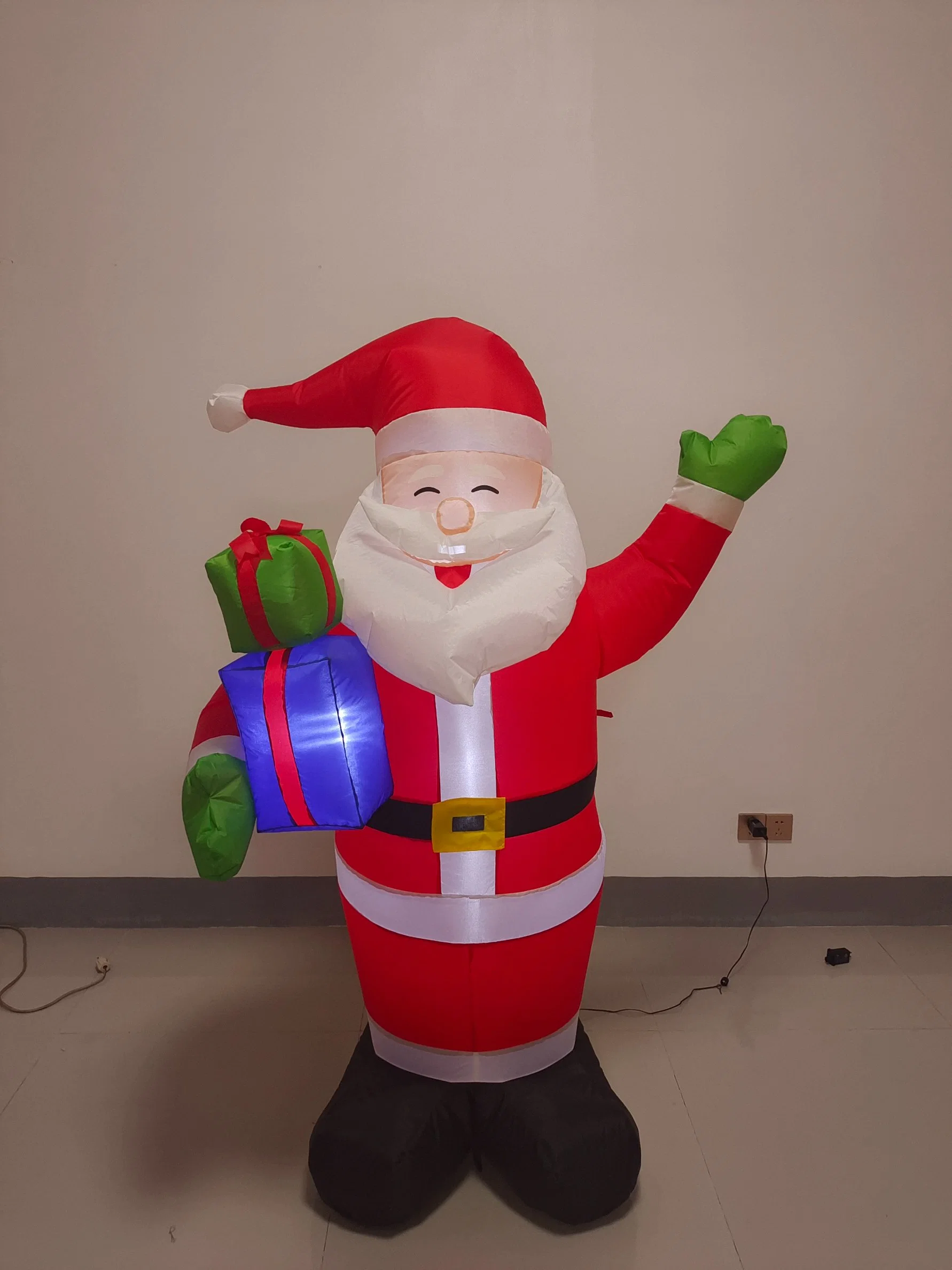 Classic Inflatable Santa with Presents for Home Christmas Decor.