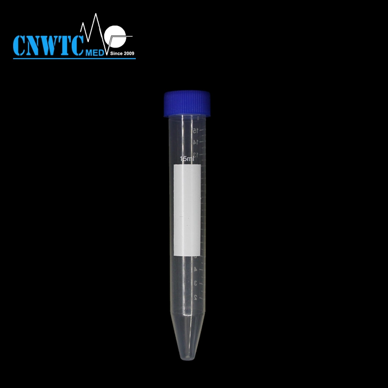 Lab Disposable Plastic 15ml Centrifuge Tube Sterile Falcon Tube with Conical Bottom