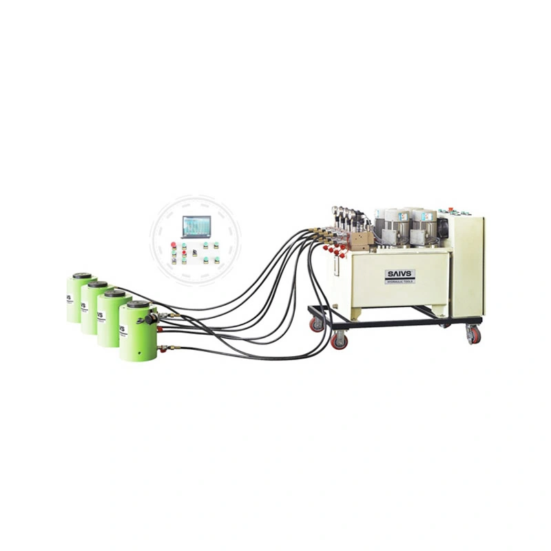 2, points 4 -120 PLC multi plate-forme de système hydraulique de levage synchrone de la tringlerie de levage hydraulique du système d'outils