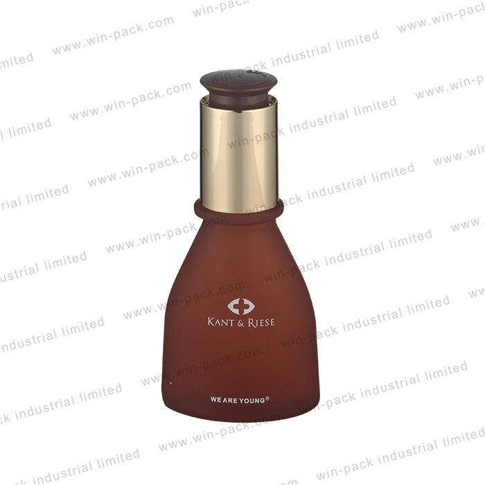 Winpack Factory Sale Red Solid Mold Glass Bottle with Dropper 30ml