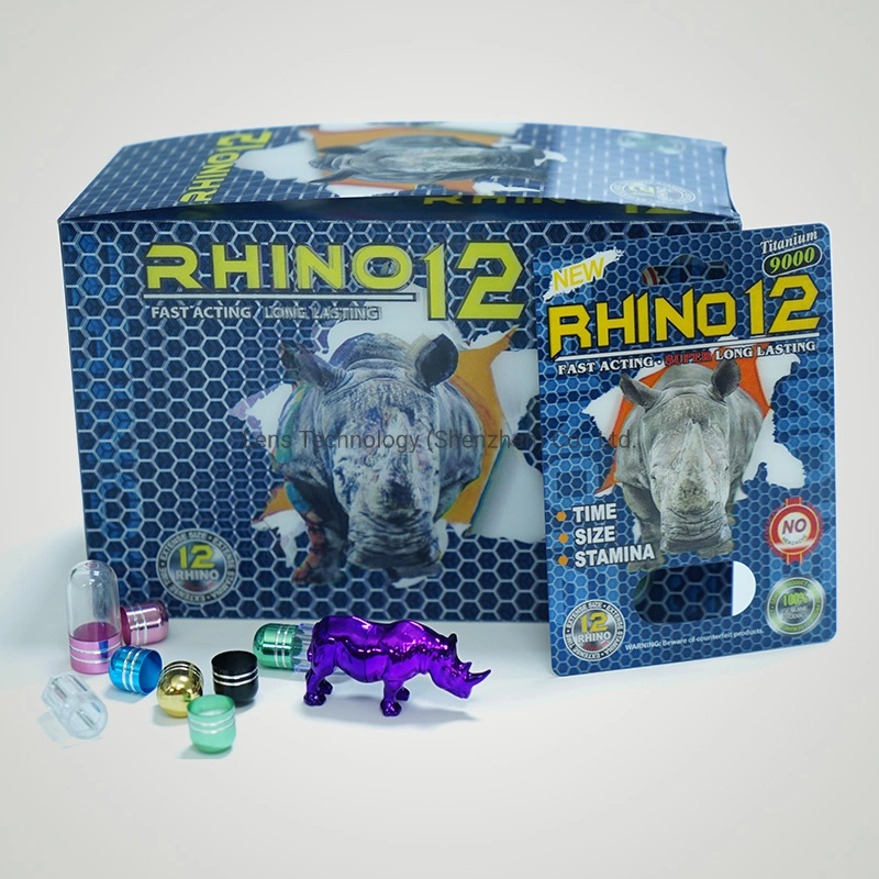 Stock pour la mise en valeur des pilules carte 3D Rhino plaquette pour capsules pilule à l'emballage