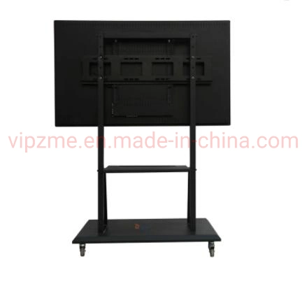 Flat Panel TV Moveable Floor Stand with Wheels AV Shelves