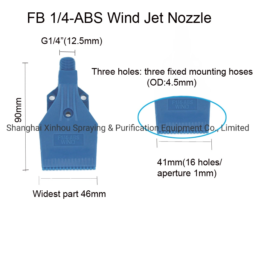 Горячая продажа воздушное сопло, многоканальный Wind Jet форсунок, пластик более продуйте воздушных сопел