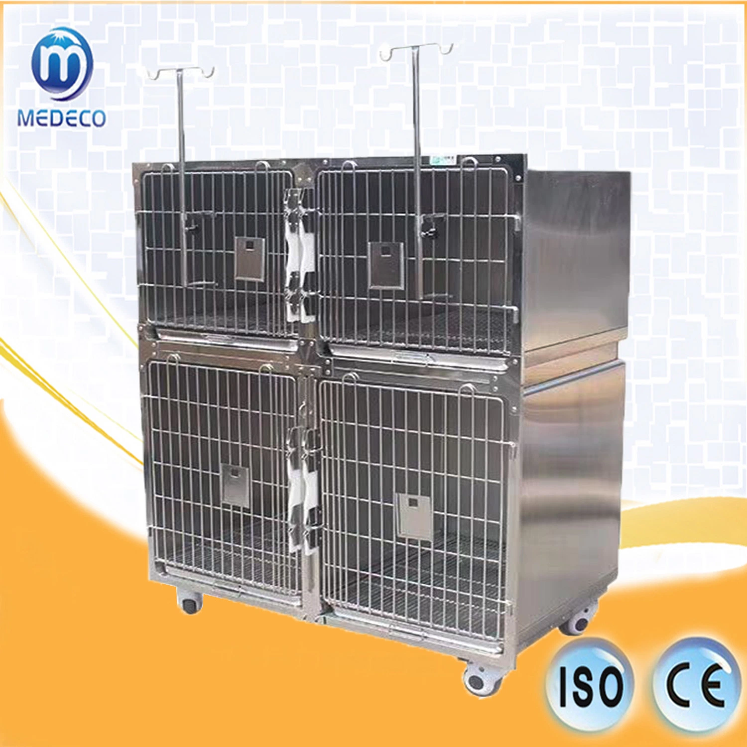 Clinic Economic Medical Combined Stainless Steel Pet Cage Medy-01