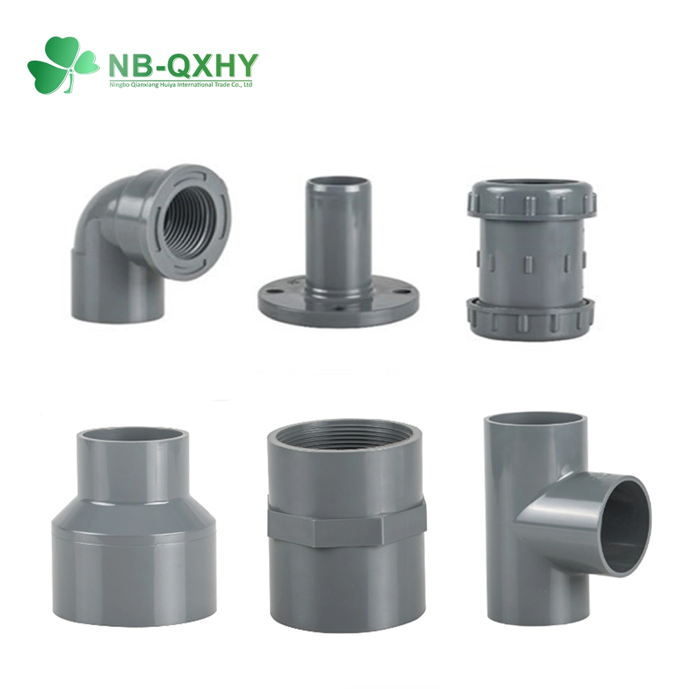 OEM PVC Plastic DIN Threaded Pipe Fittings for Water Supply