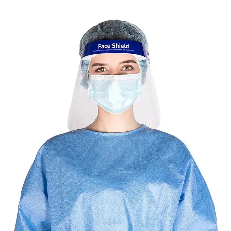 Protección facial desechable Protección facial contra salpicaduras dispositivo de protección personal de alta calidad Fabricado en China