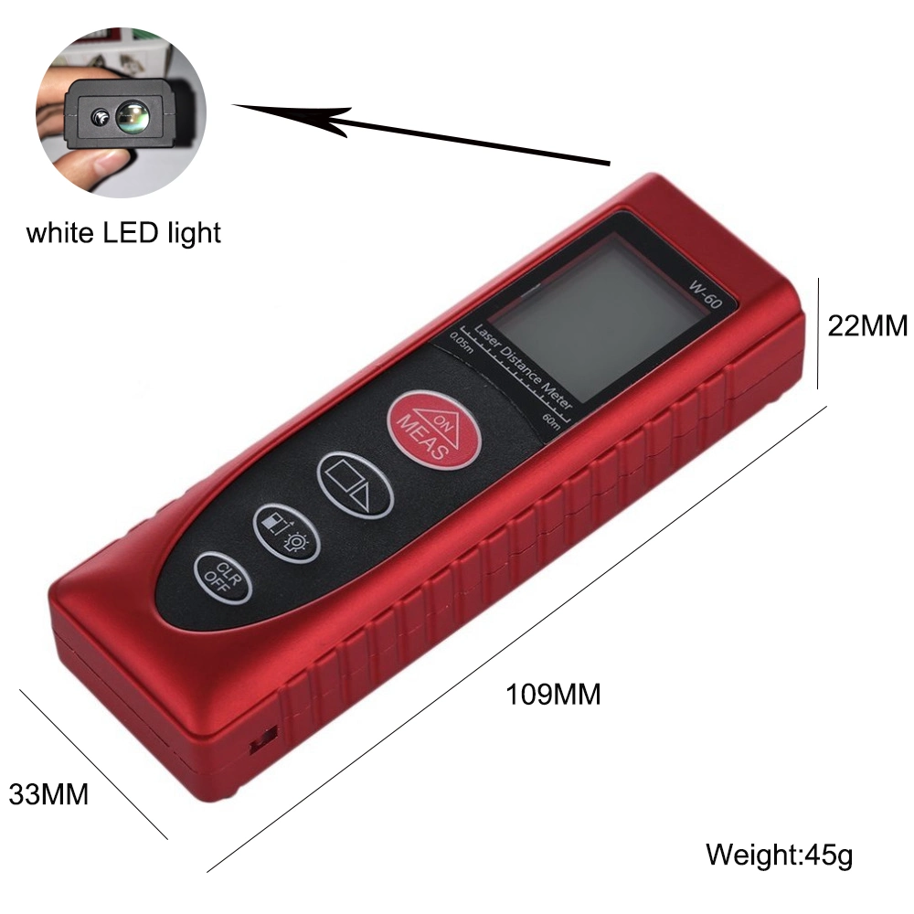 Ferramentas Mini portátil Distância Laser Trena Laser de medição Digital Contador de fita de medição de Distância