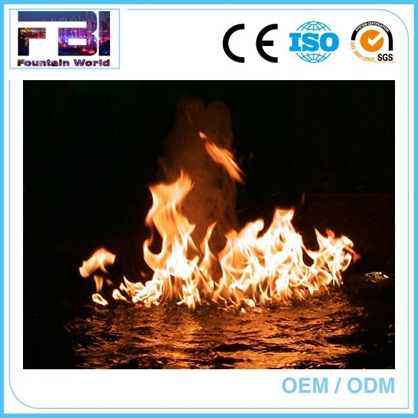 Factory Made Outdoor Water Fire Flame Fountains LED Lighted