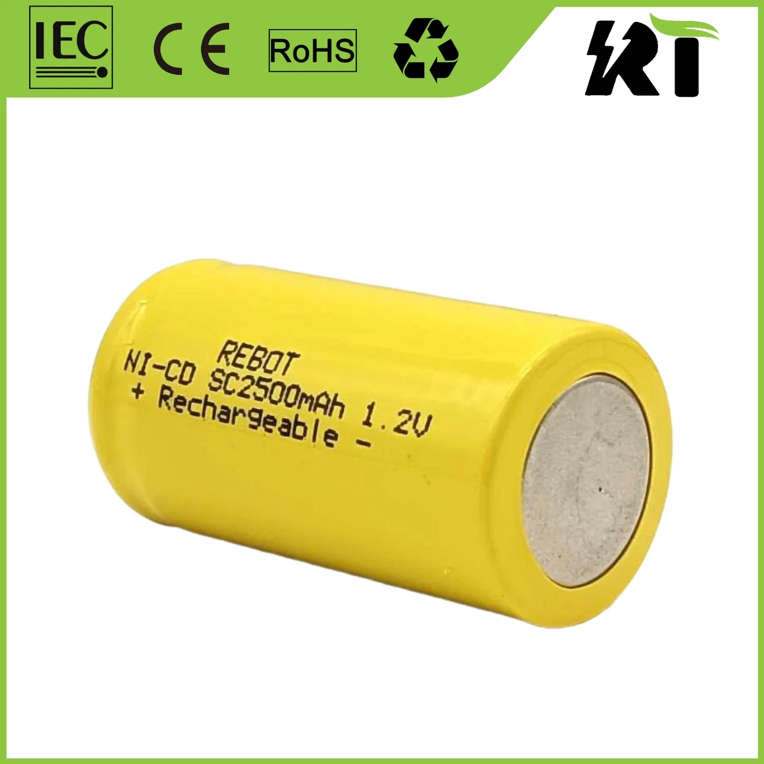 Pilha Bateria Ni-CD Ni-MH AA/AAA de 1.2V 1000 mAh recarregável NiCd 2A Para iluminação