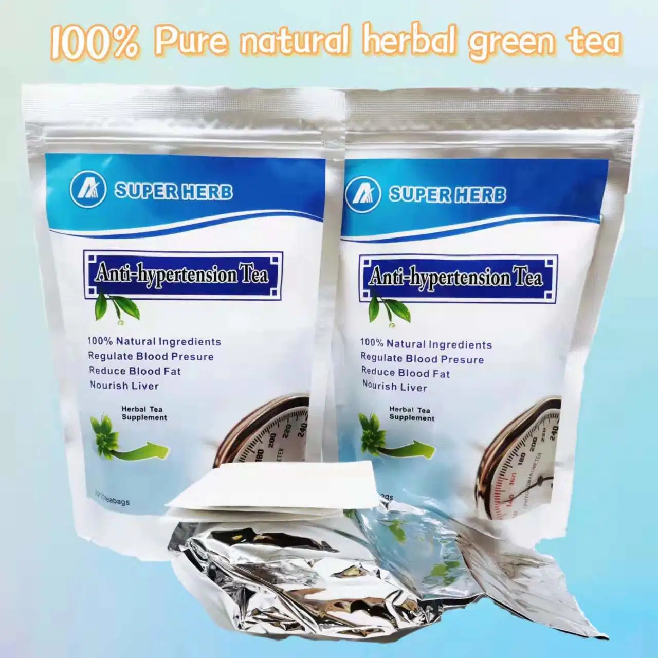 100% Natural Green Tea Anti-Hypertension Tea OEM Service Available