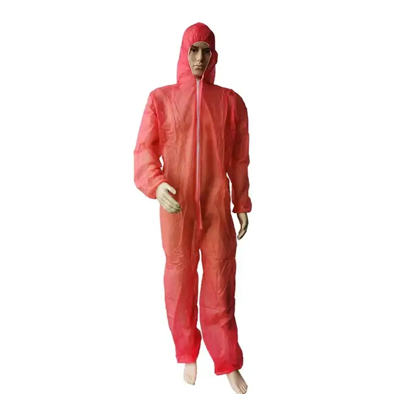 Chemical Flame Retardant Microporous/PP/SMS Waterproof Disposable Nonwoven Protective Coverall