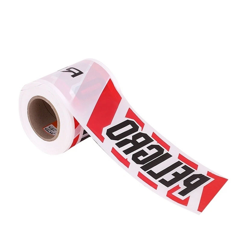 Custom Printed PE Hazard Warning Tape / Plastic Barricade Tapes / HDPE Warning Tape