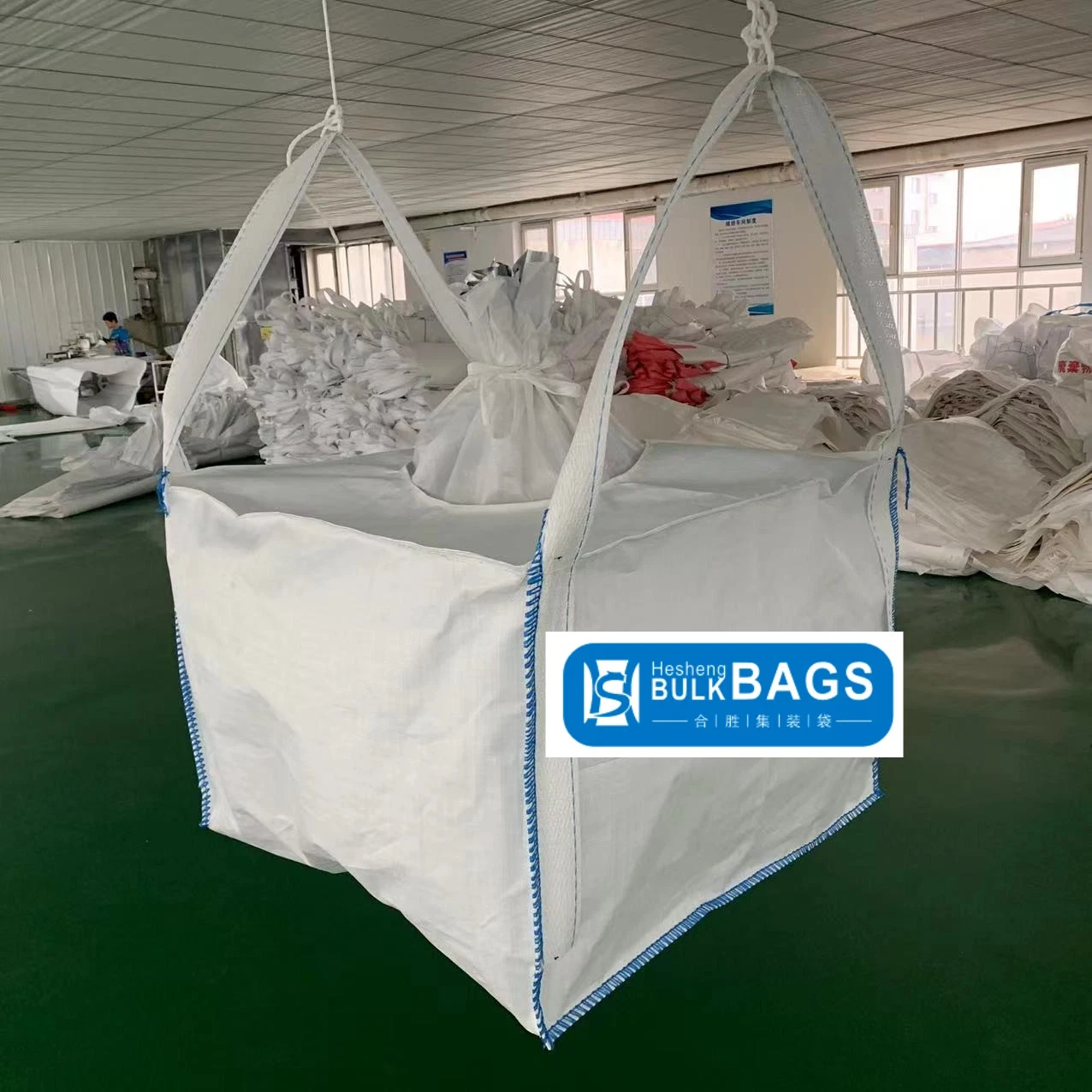 2 Ton PP Big Bulk Bag Packing for Corn and Other Agriculture or Cement Easy Handle More Resistance Safety Factor FIBC