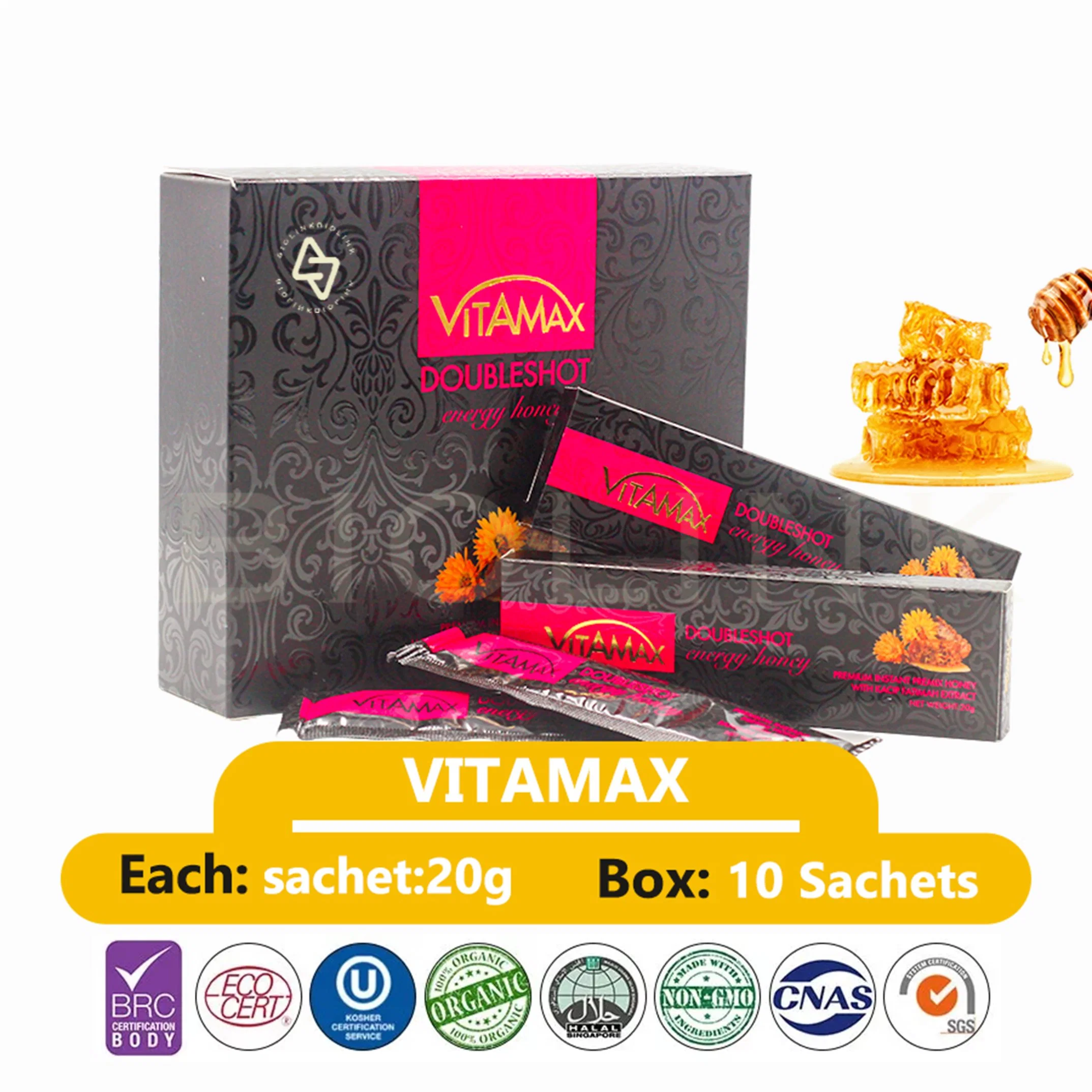 Wholesale/Supplier Vitamax Energy Honey	Bee Hive Mixed with Panax Ginseng 10 Sachets-20g