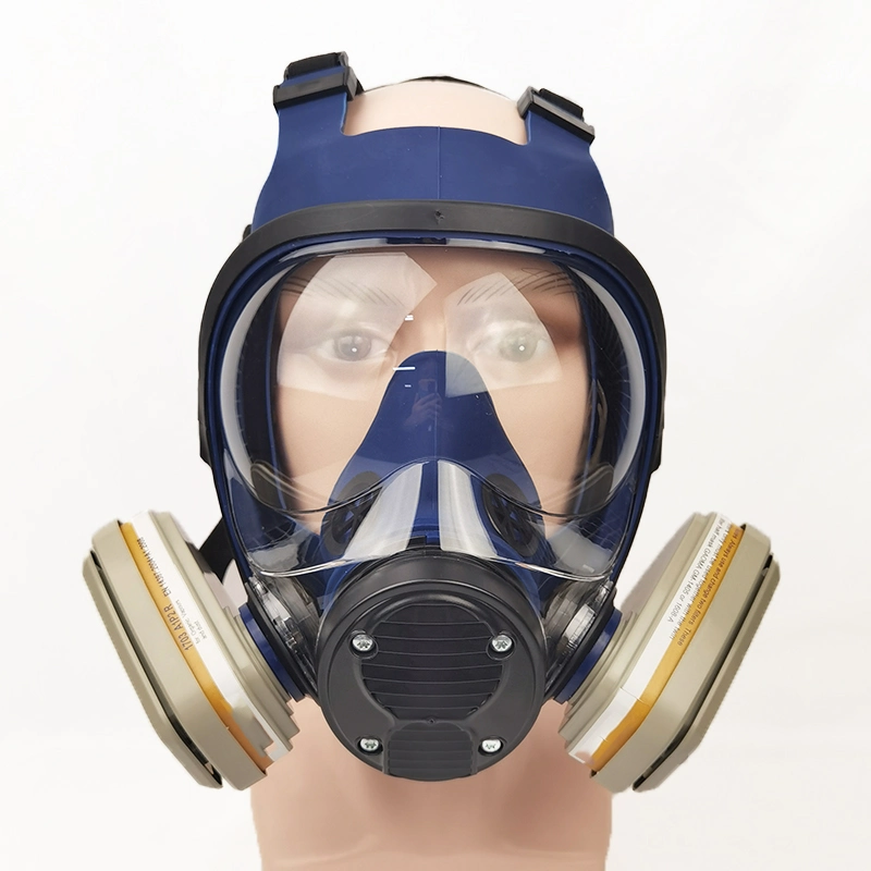 Wholesale Pesticide Spraying Gas Full Face Chemical Silicon Gas Mask Civil