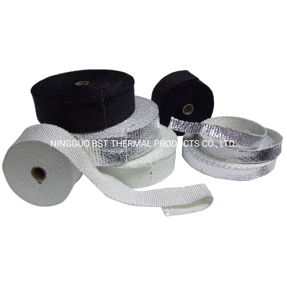 Header Fire Proof Thermal Resistant Heat Shield Exhaust System Header Wrapping Graphite Black for Cummins Marine Insulation Protection