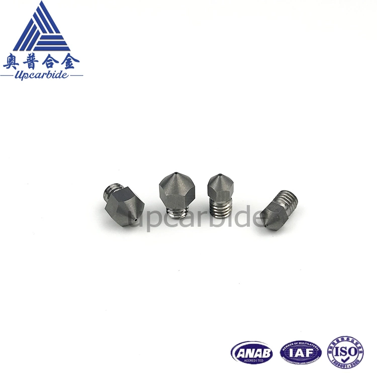 0.2/0.4/0.6mm Orificial M6/M7/M8 sólida aleación de acero de tungsteno inyectores de impresión 3D