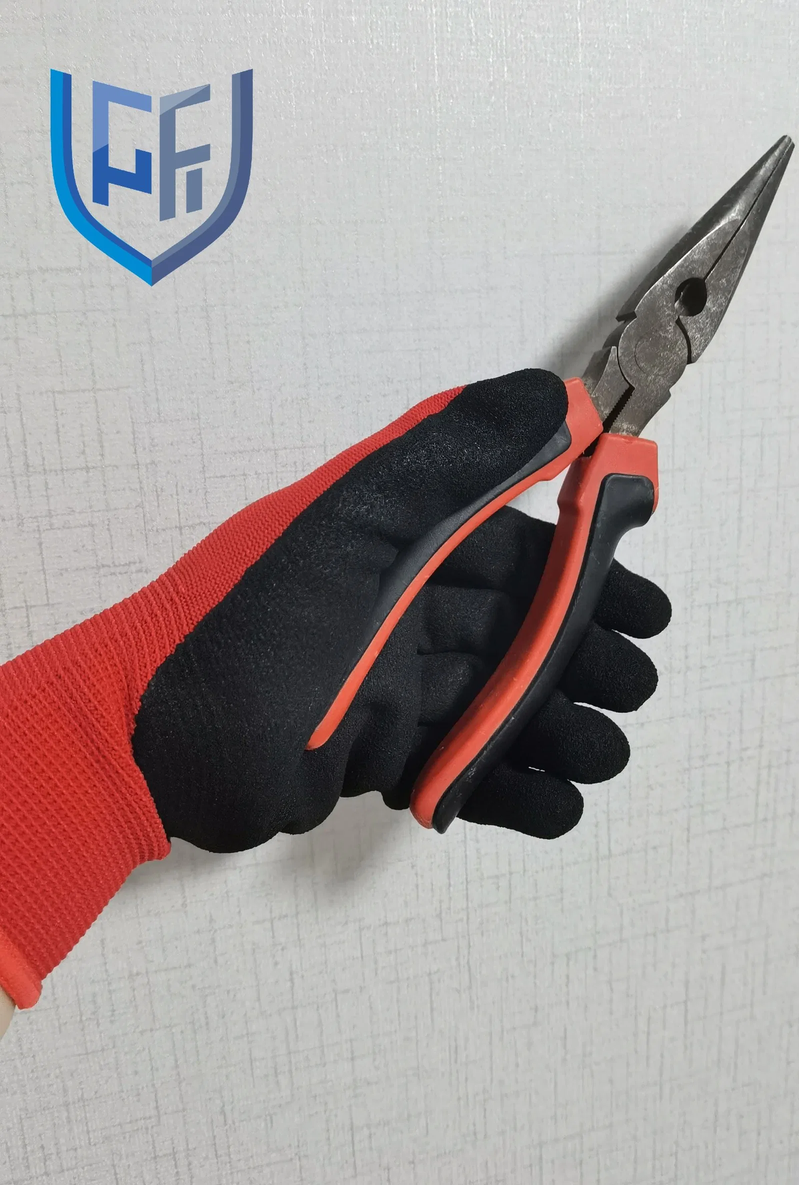 Popular 13G Flexible Nylon Nitrile Coated Working Hand Gloves