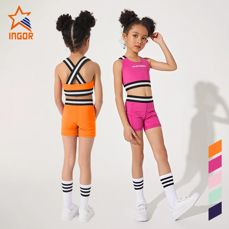 5%off Ingorsports Kids Clothing Cross Back Elastic Top & Two Side Pocket Design Short Children Sports Wear