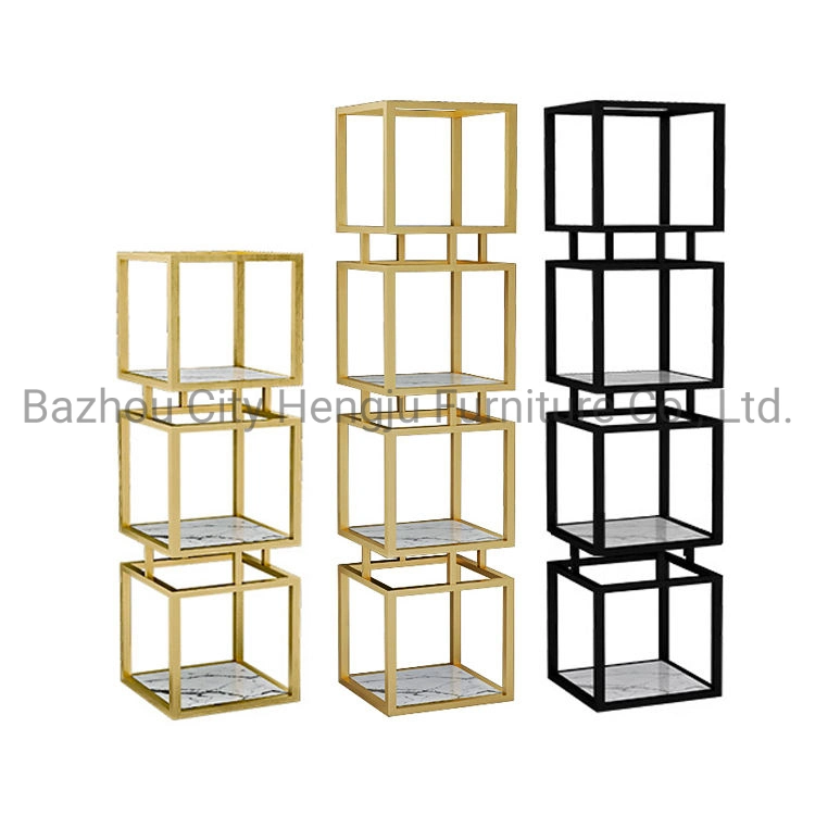 Rack de vinho de vidro decoração de casamento Suporte de bolo de racks de Exibição de Aço Inoxidável