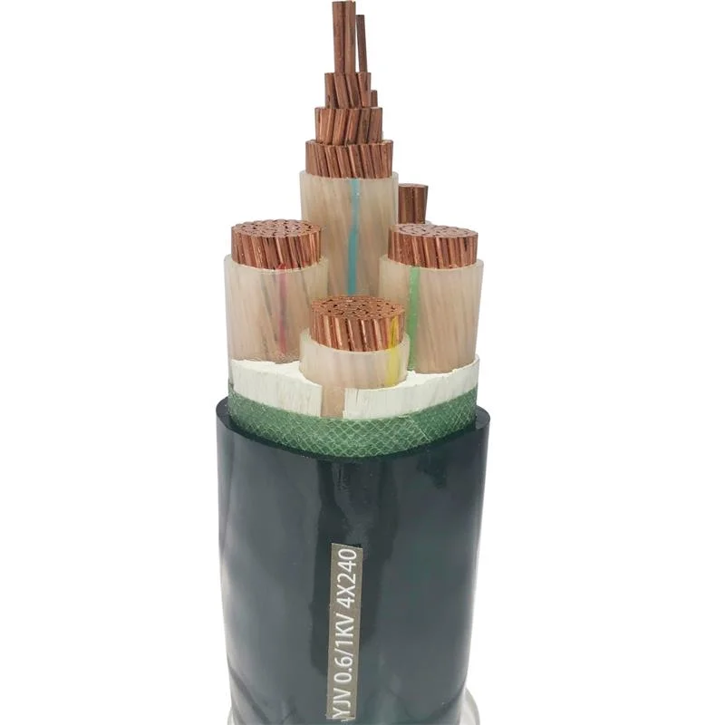 Henan Huadong Factory Wholesale/Supplier Low Voltage Yjv Yjv32 120mm 150mm 185mm 240mm 4 Core Cu Xlpe Pvc Swa Armored Copper Underground Power Cable Wire