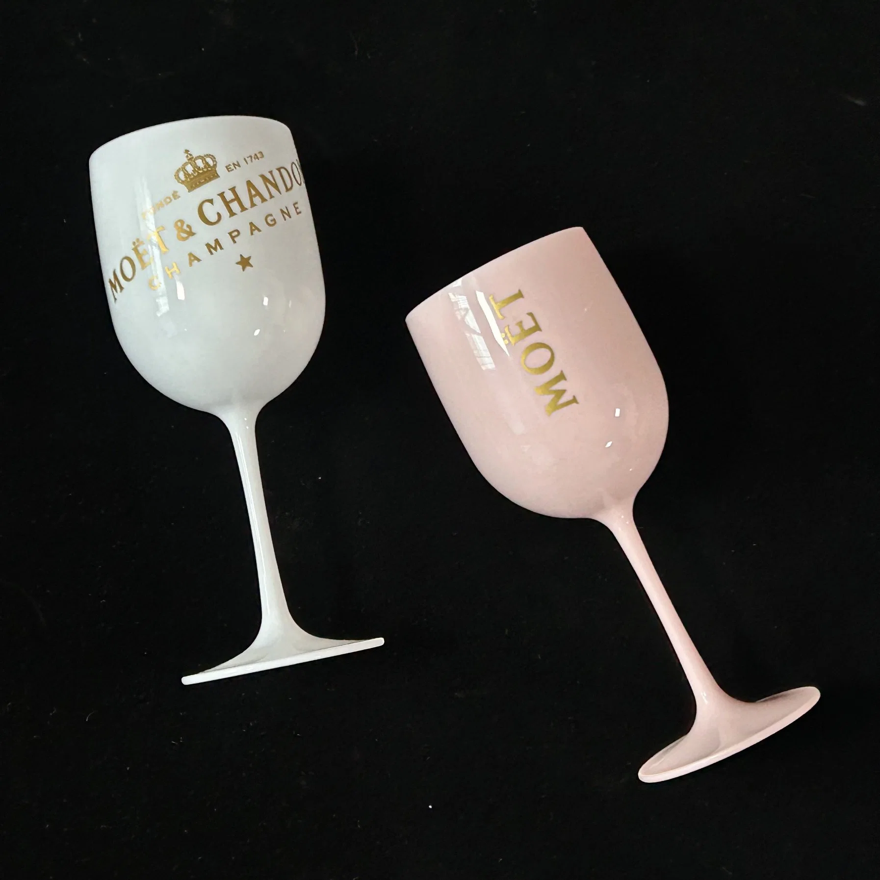 16oz Champagne Flute Acrylic Plastic Cup Colorful Wedding Party Decoration Glass Wine Glass