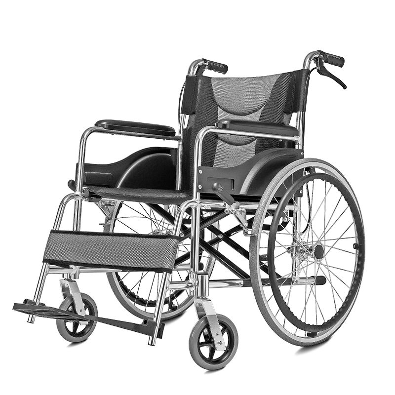 Thickening Aluminum Alloy Folding Portable Manual Wheelchair