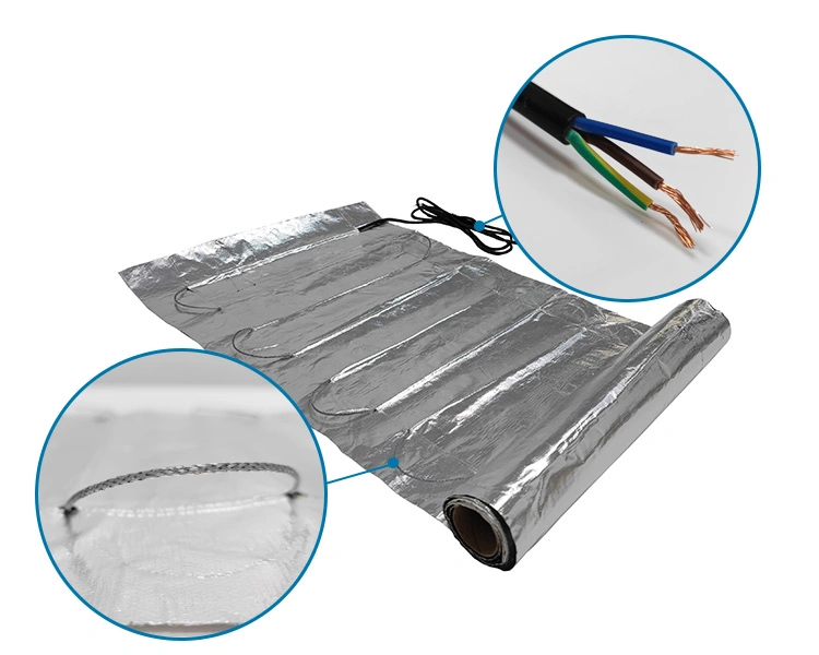 Safety Approved Solar Panel Snow Melt Mat Electric Aluminum Foil Heating Mat