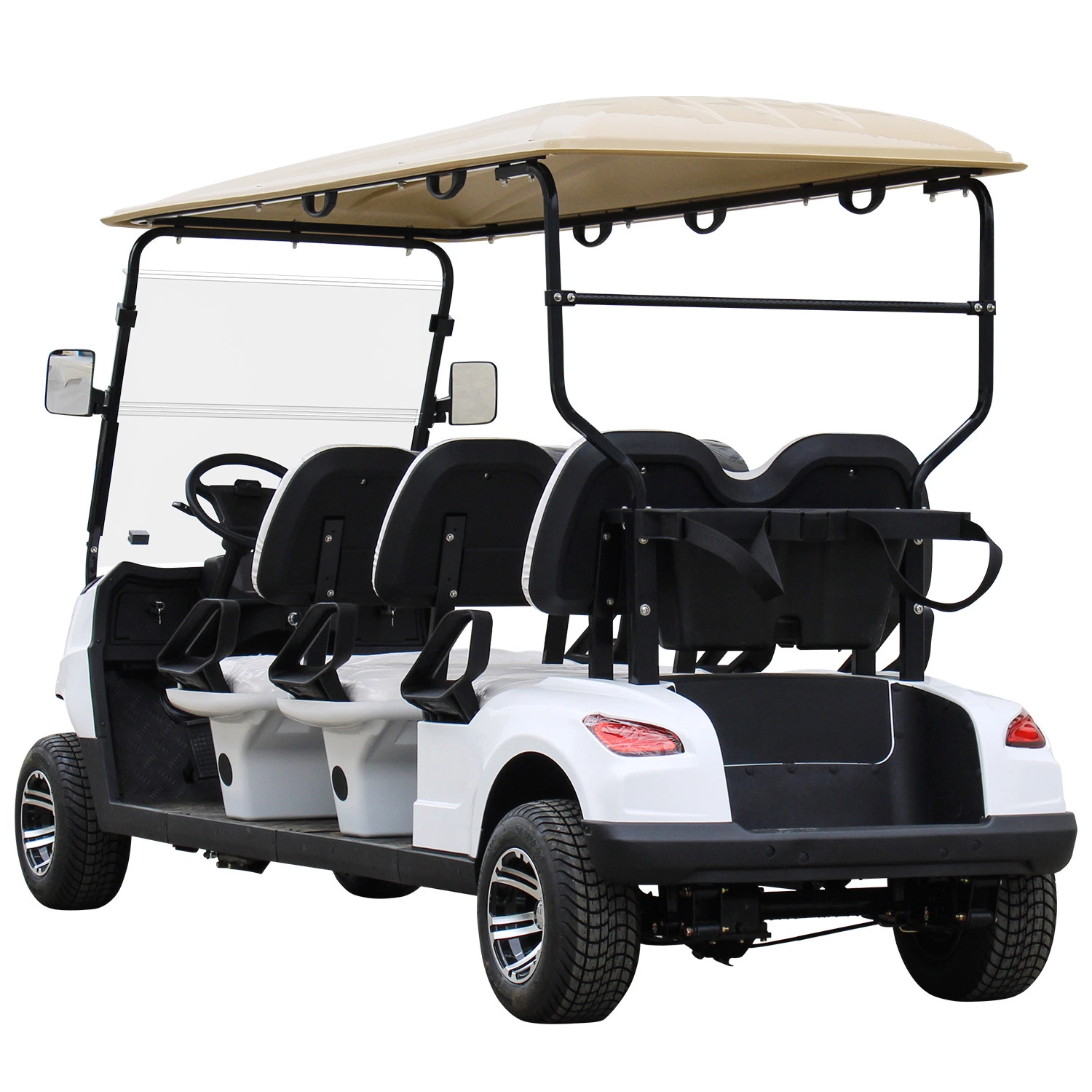 Golf Buggy 6 Passagier Electric Club Car Golf Cart Flughafen Elektrische Golfwagen