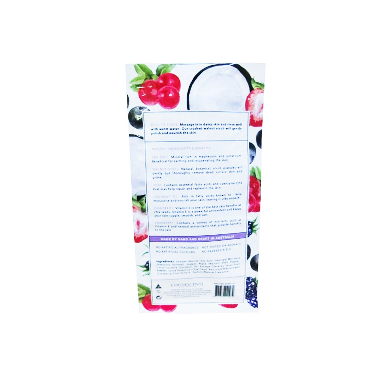 Doypack impresos personalizados Mayoreo bolsas de café de Mylar exfoliación corporal de la bolsa de embalaje