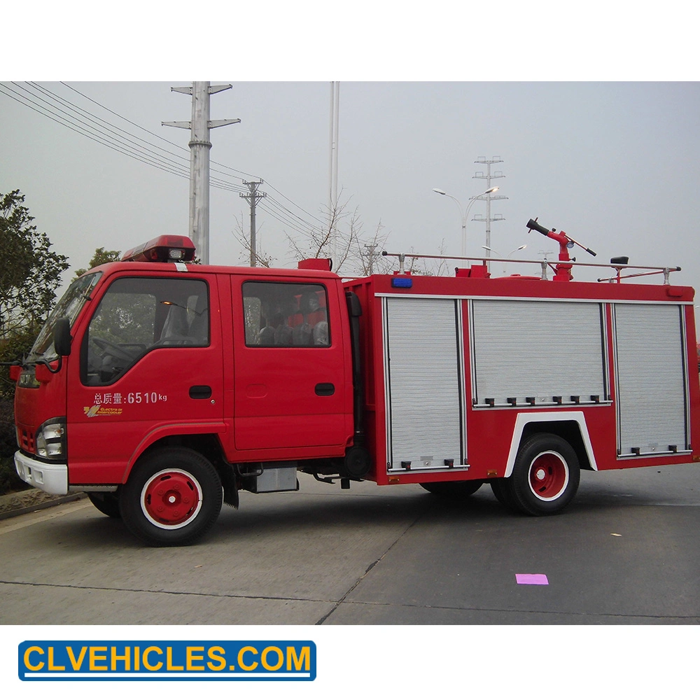 Isuzu 3000L Water Tank Fire Truck Fire Fighting Equipment