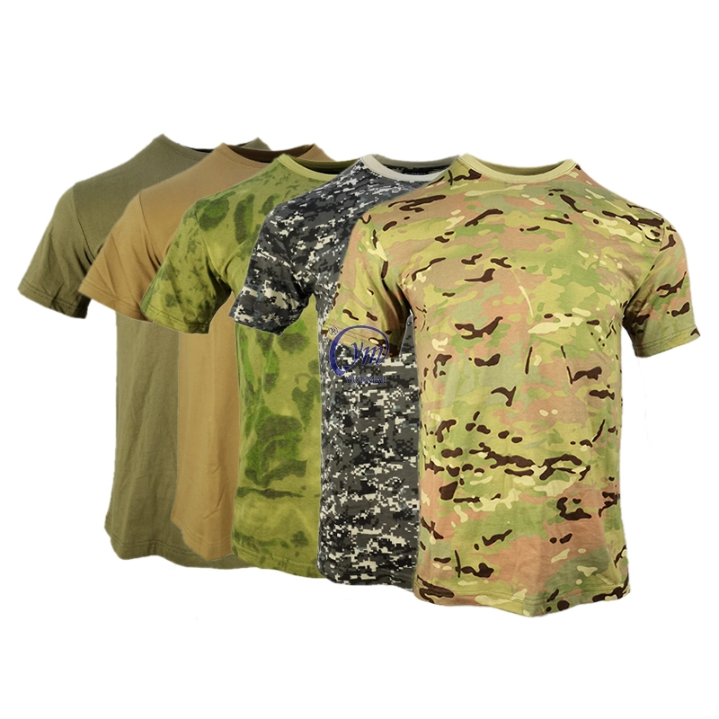 Yuemai maßgeschneiderte taktische Kleidung Sportbekleidung militärische T-Shirts Armee taktische Bequemes T-Shirt für den Außenbereich