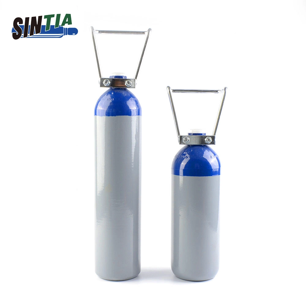 DOT Tped Standard 2L 5L 10L 20L 50L Steel Gas Cylinder CO2 Tank with Valve for Industrial